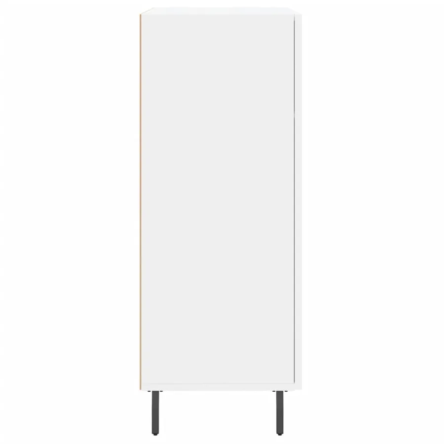 Buffet blanc 69,5x34x90 cm bois d'ingénierie - 7