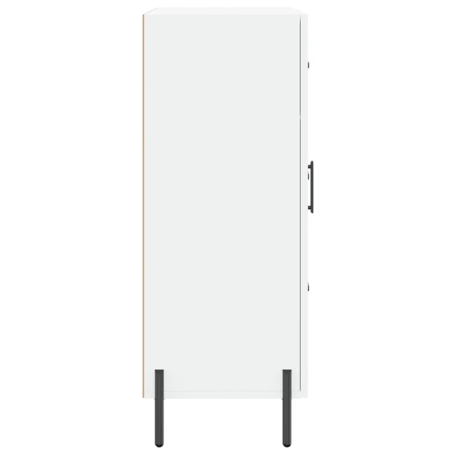 Buffet blanc 69,5x34x90 cm bois d'ingénierie - 7