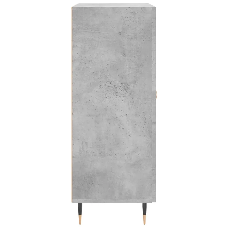 Buffet gris béton 69,5x34x90 cm bois d'ingénierie - 7