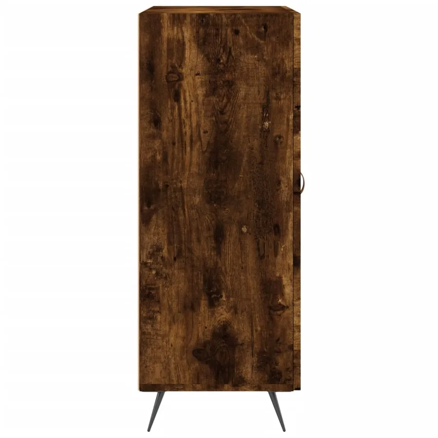 Buffet chêne fumé 69,5x34x90 cm bois d'ingénierie - 7