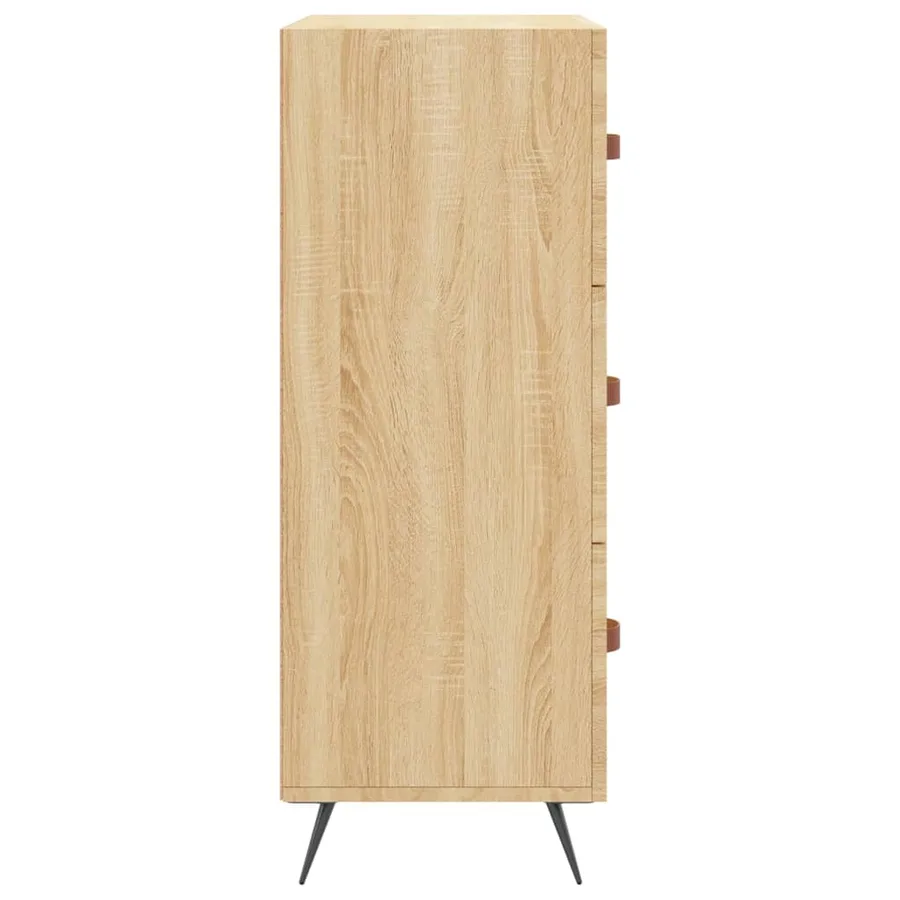 Commode chêne sonoma 69,5 x 34 x 90 cm bois d'ingénierie - 7
