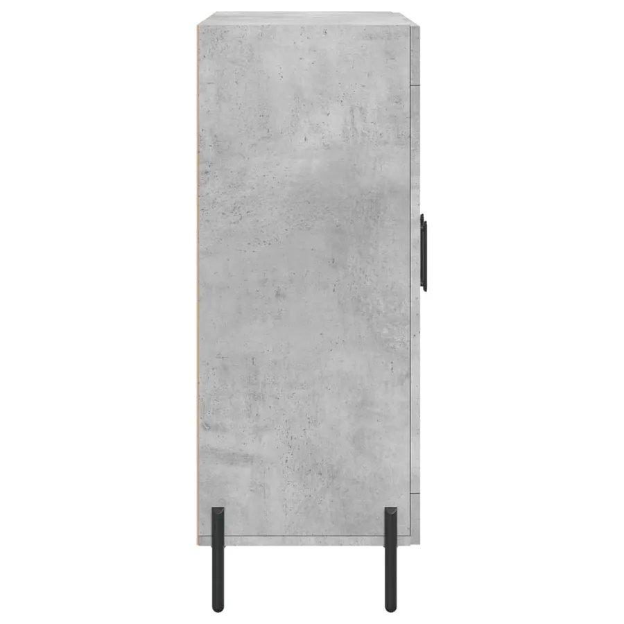 Buffet gris béton 69,5x34x90 cm bois d'ingénierie - 7