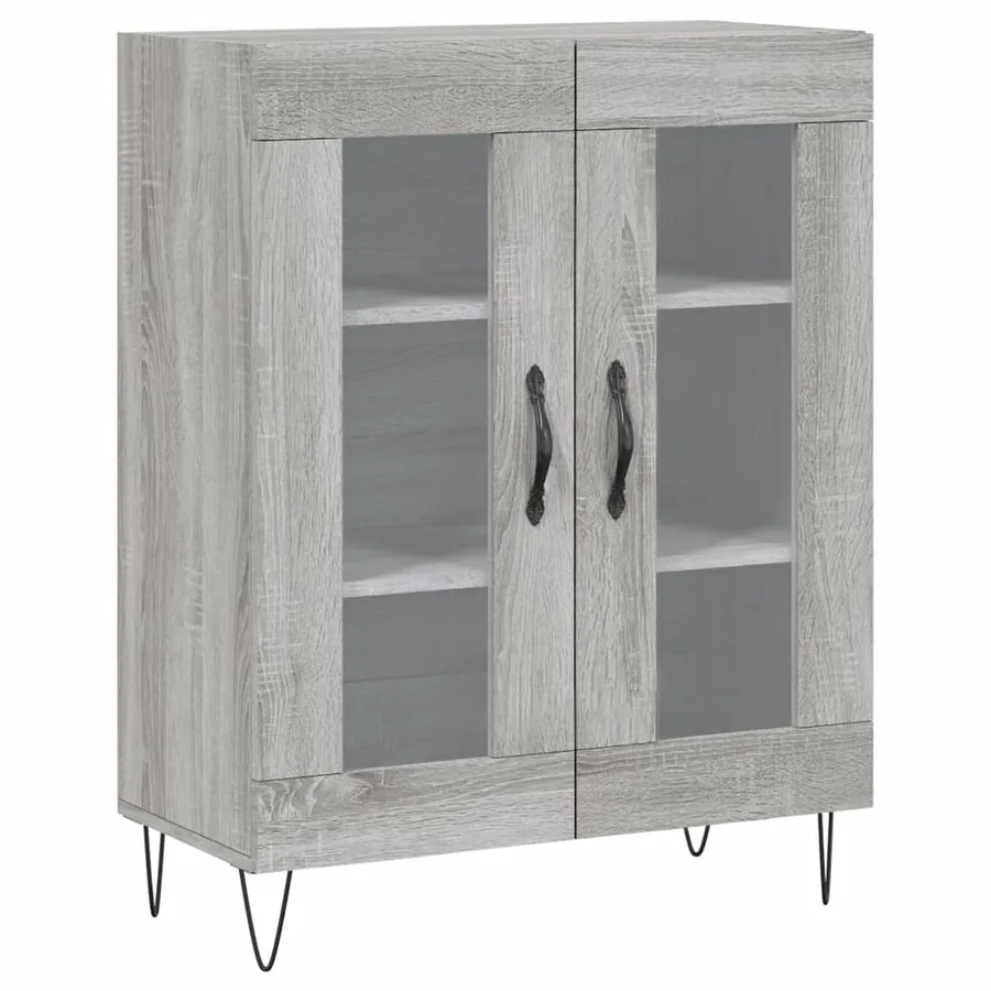 Buffet sonoma gris 69,5x34x90 cm bois d'ingénierie - 2