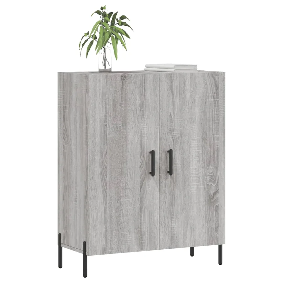 Buffet sonoma gris 69,5x34x90 cm bois d'ingénierie - 3