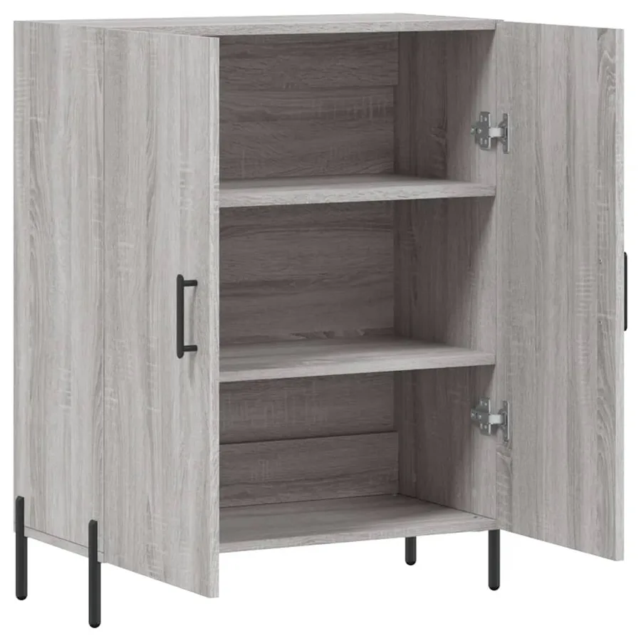 Buffet sonoma gris 69,5x34x90 cm bois d'ingénierie - 6