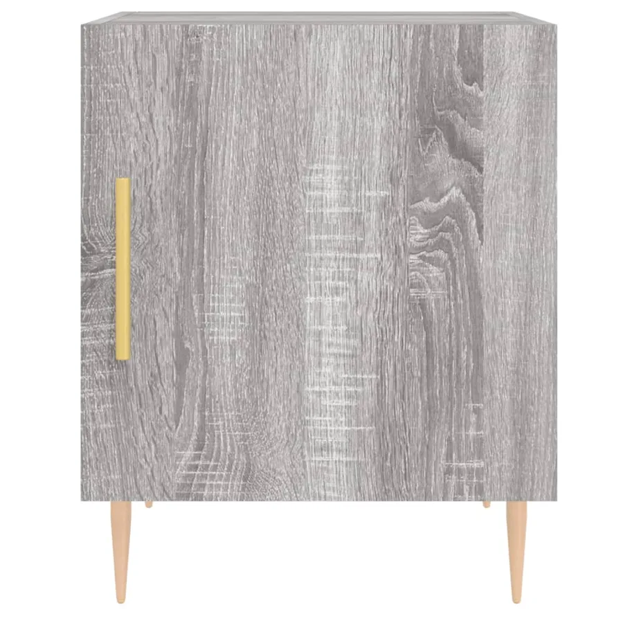 Tables de chevet 2 pcs sonoma gris 40x40x50cm bois d'ingénierie - 6