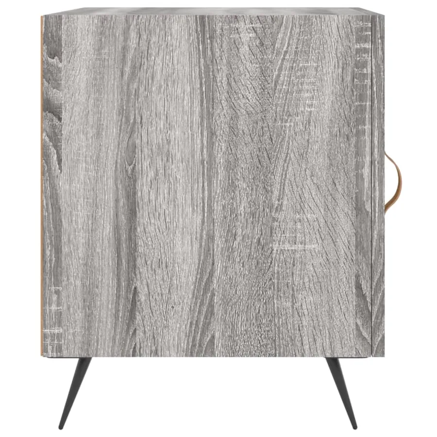 Tables de chevet 2 pcs sonoma gris 40x40x50cm bois d'ingénierie - 7