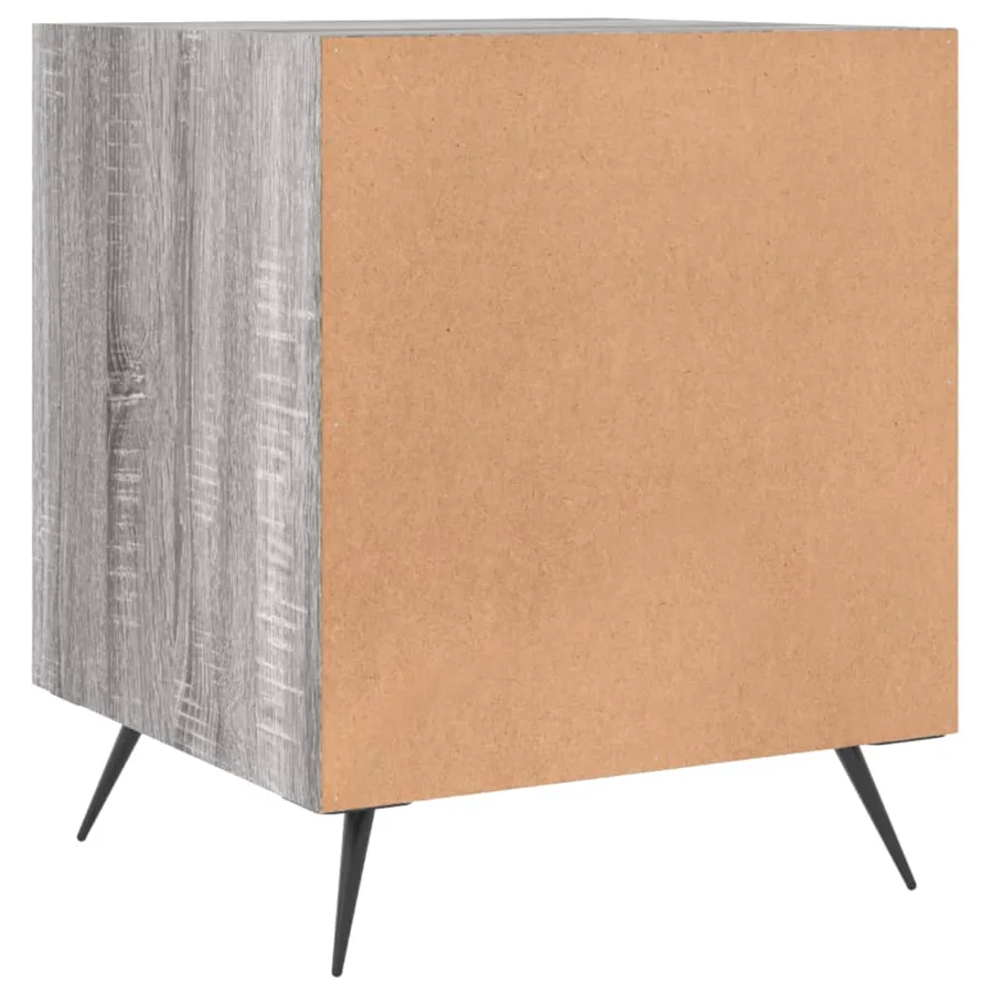 Tables de chevet 2 pcs sonoma gris 40x40x50cm bois d'ingénierie - 8