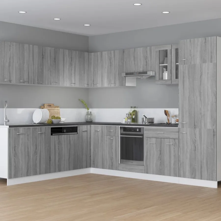 Armoire suspendue "Lyon" Gris Sonoma 29,5 x 31 x 60 cm Bois d'ingénierie - 3