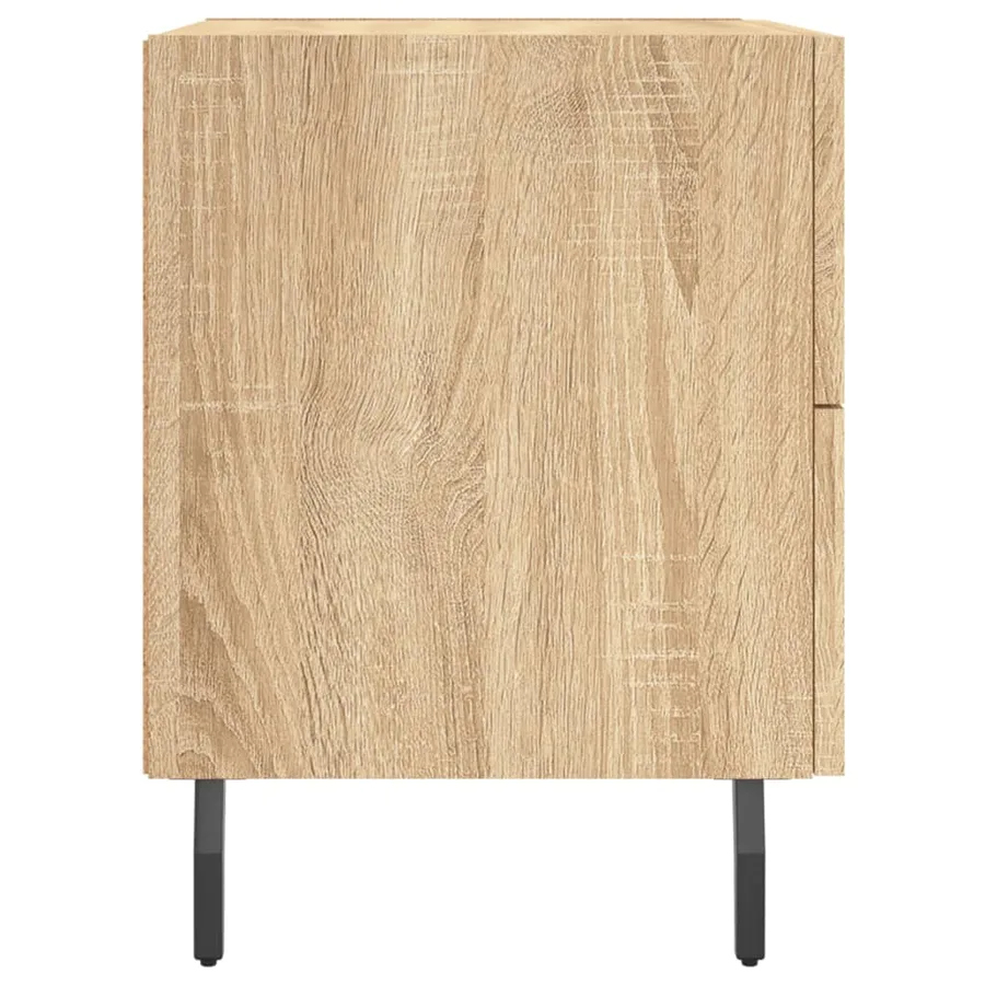 Table de chevet chêne sonoma 40x35x47,5 cm bois d’ingénierie - 7