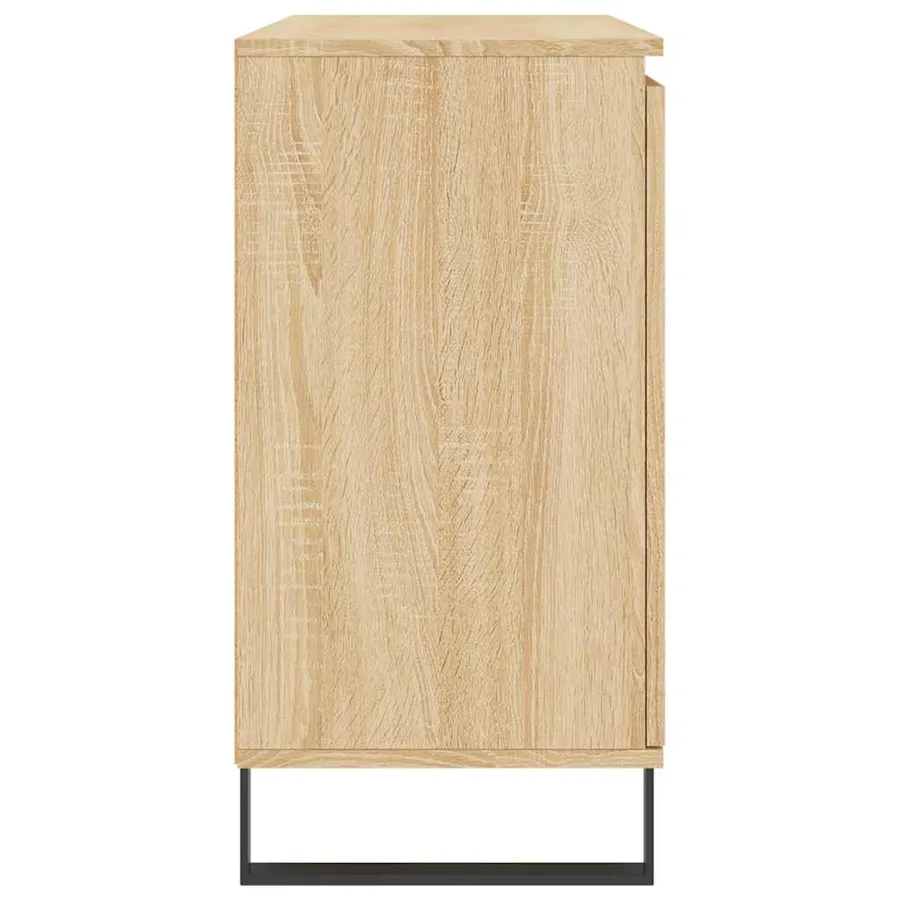 Buffet chêne sonoma 101,5x35x70 cm bois d'ingénierie - 7