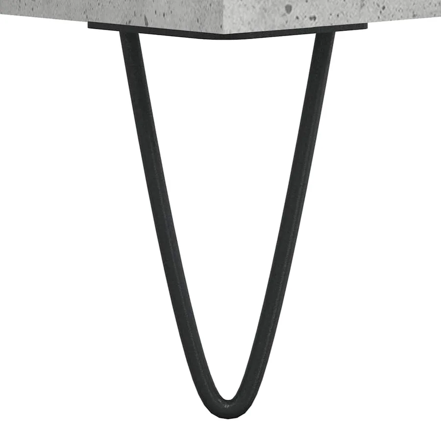 Buffet gris béton 101,5x35x70 cm bois d'ingénierie - 9