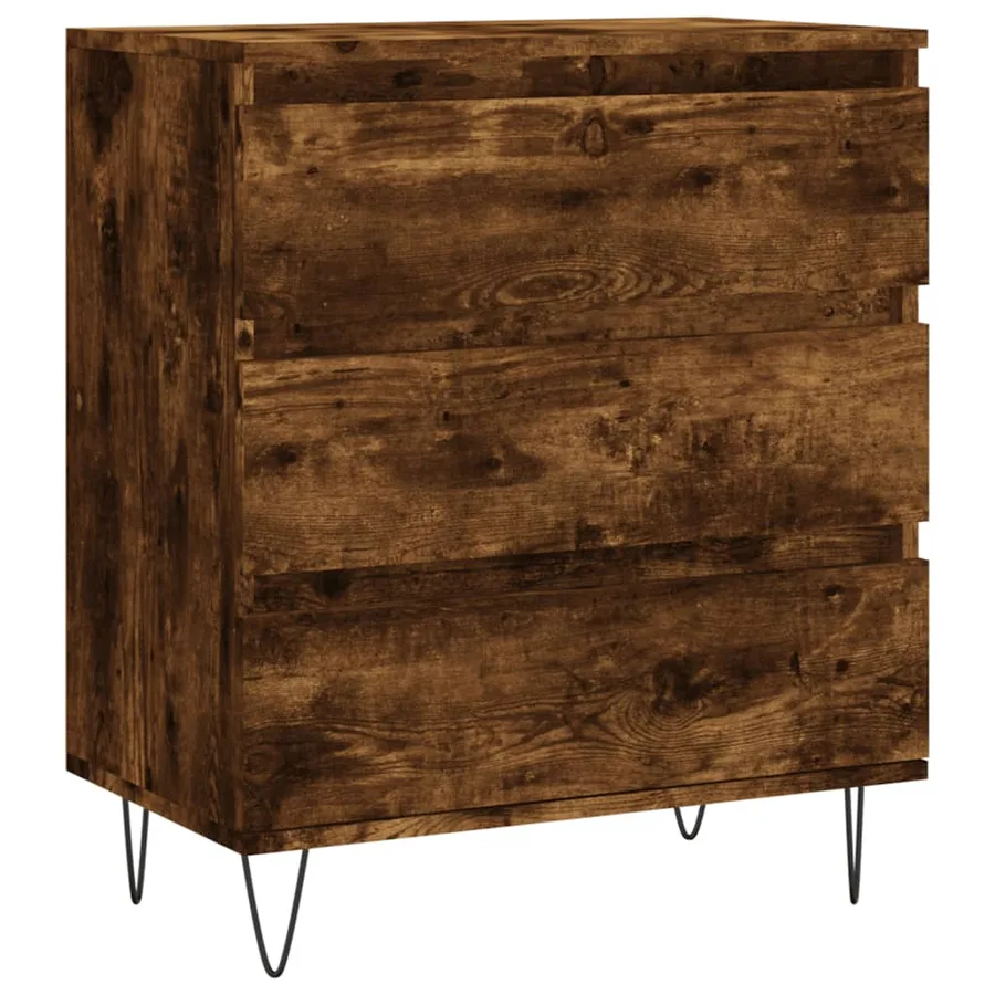 Buffet Chêne fumé 60x35x70 cm Bois d'ingénierie - 2