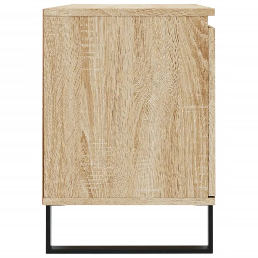 Meuble TV chêne sonoma 104x35x50 cm bois d'ingénierie - 7