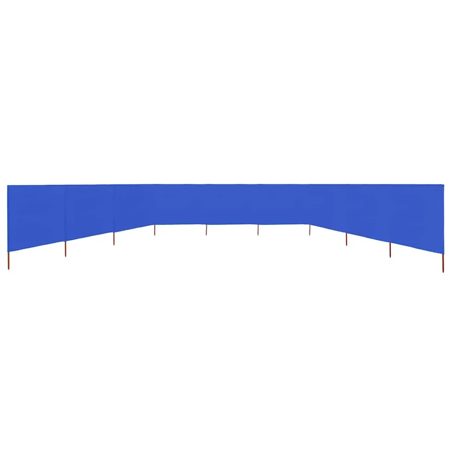 Paravent 9 panneaux Tissu 1200 x 120 cm Bleu azuré - 3