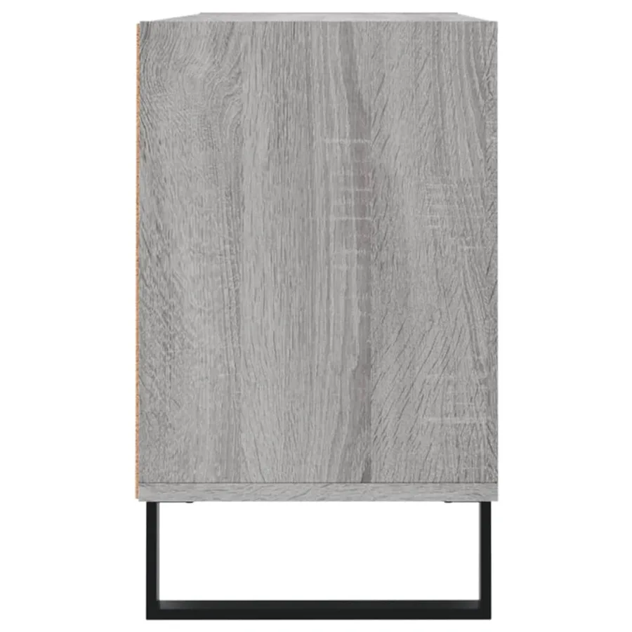 Meuble TV sonoma gris 103,5x30x50 cm bois d'ingénierie - 5