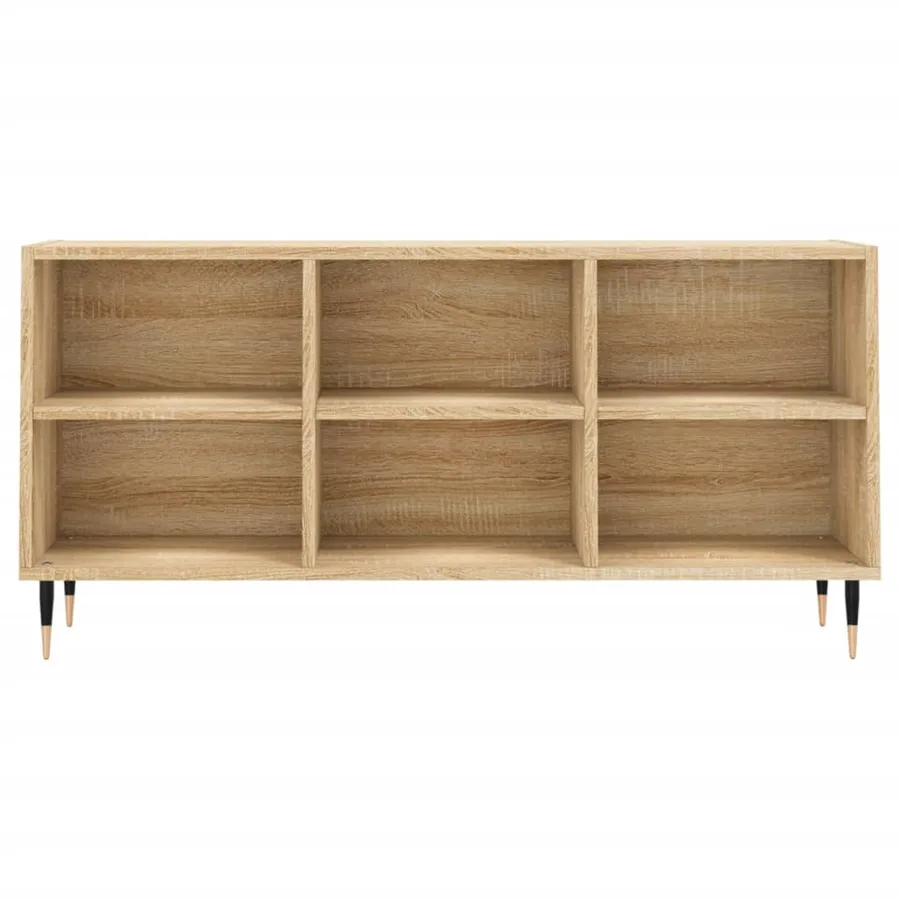 Meuble TV chêne sonoma 103,5x30x50 cm bois d'ingénierie - 4