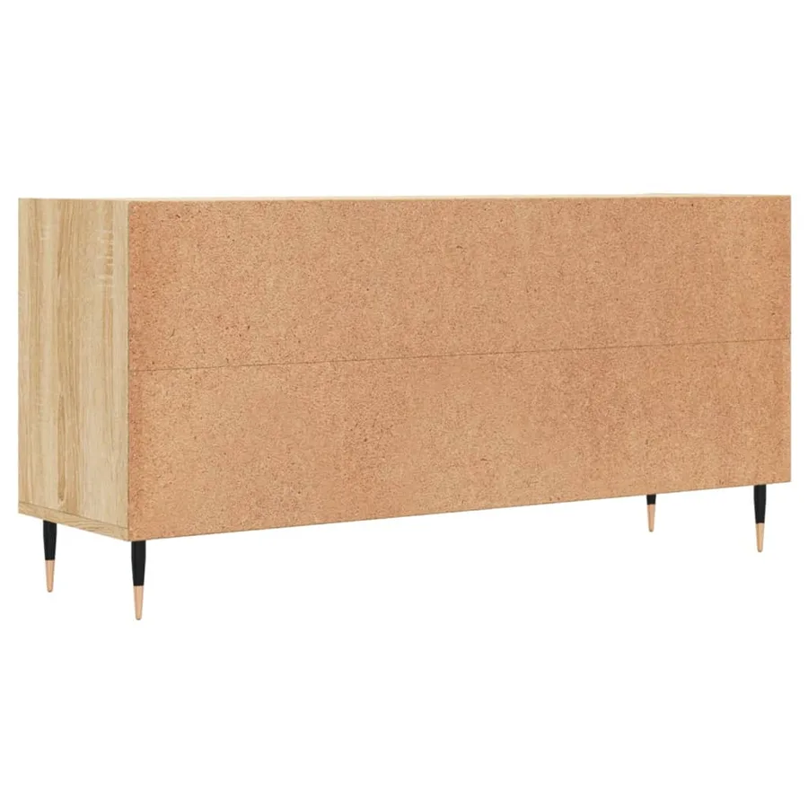 Meuble TV chêne sonoma 103,5x30x50 cm bois d'ingénierie - 6