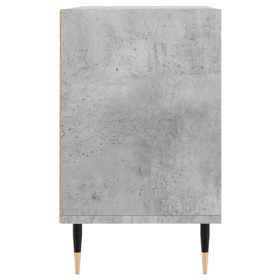 Meuble TV gris béton 69,5x30x50 cm bois d'ingénierie - 5