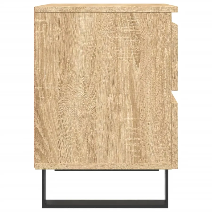 Tables de chevet 2 pcs chêne sonoma 40x35x50 cm bois ingénierie - 7