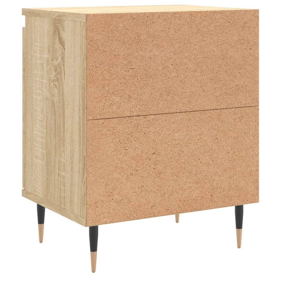 Tables de chevet 2pcs chêne sonoma 40x30x50cm bois d'ingénierie - 8