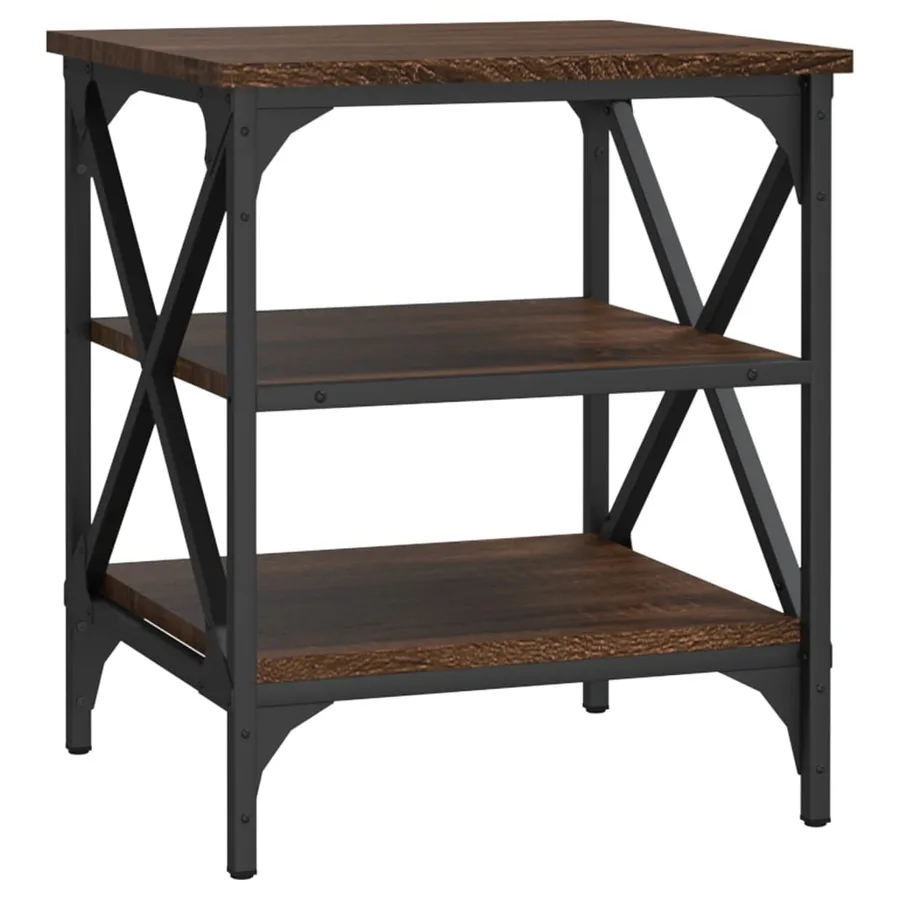 Tables d'appoint 2 pcs Chêne marron 40x42x50 cm Bois ingénierie - 5