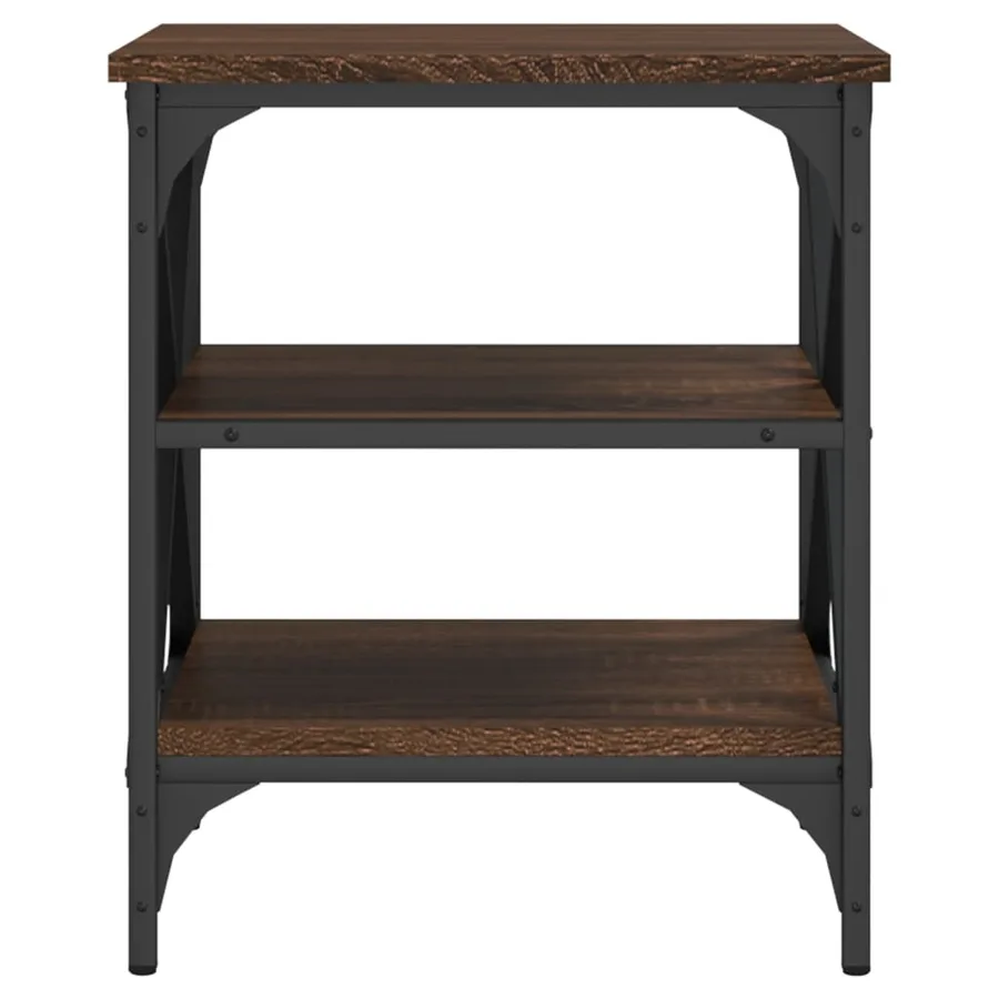 Tables d'appoint 2 pcs Chêne marron 40x42x50 cm Bois ingénierie - 6