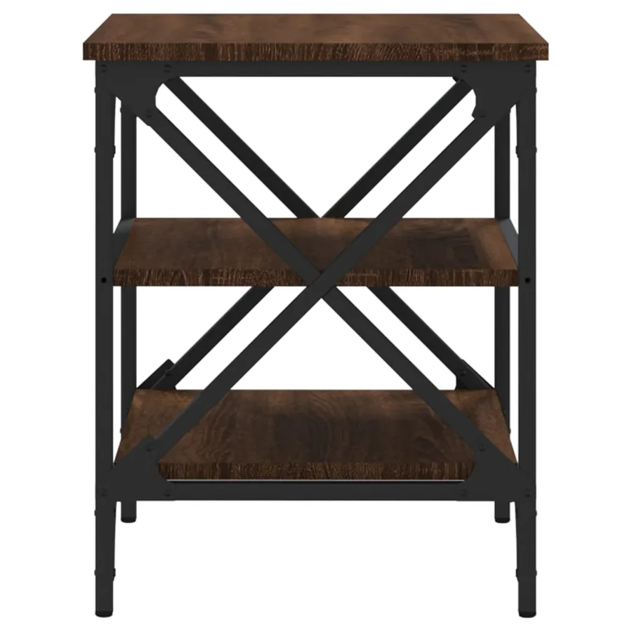 Tables d'appoint 2 pcs Chêne marron 40x42x50 cm Bois ingénierie - 7