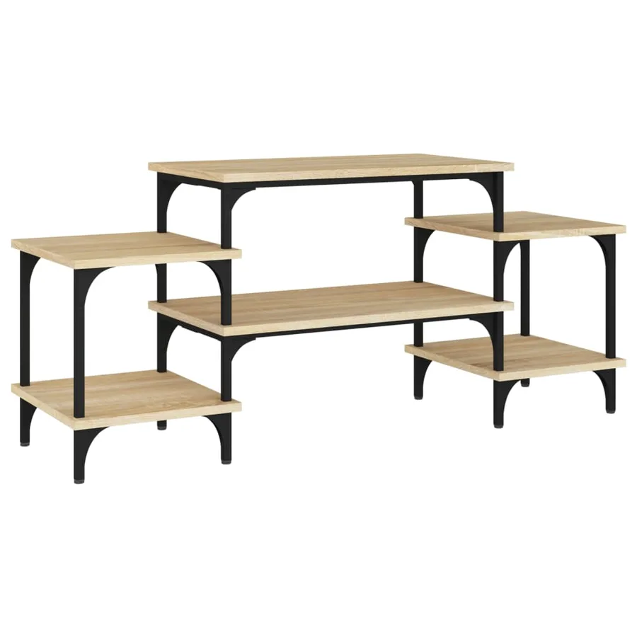Meuble TV chêne sonoma 117x35x52 cm bois d'ingénierie - 2