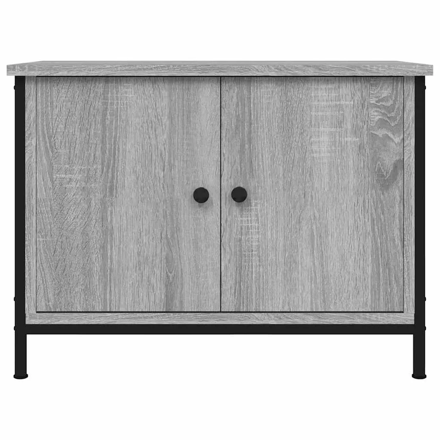 Meuble TV avec portes sonoma gris 60x35x45 cm bois d'ingénierie - 5