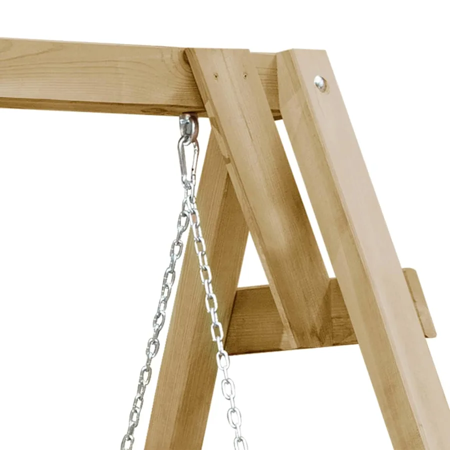 Balancelle de jardin bois de pin imprégné 205x150x157 cm - 4