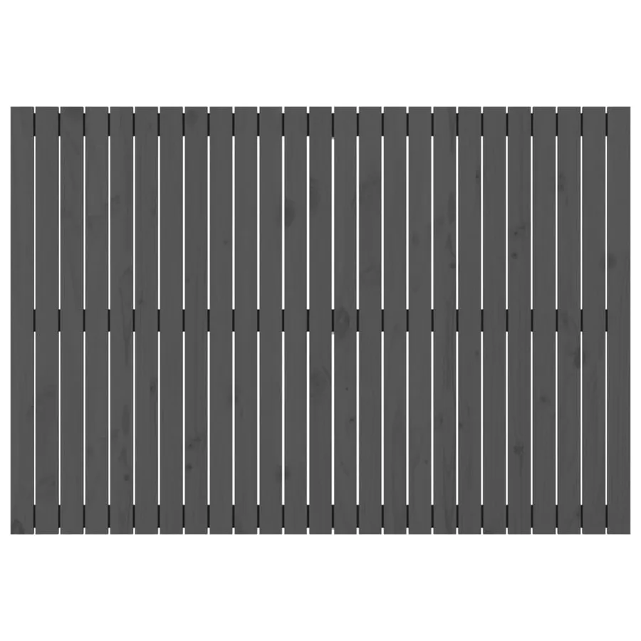 Tête de lit murale Gris 159,5x3x110 cm Bois massif de pin - 4