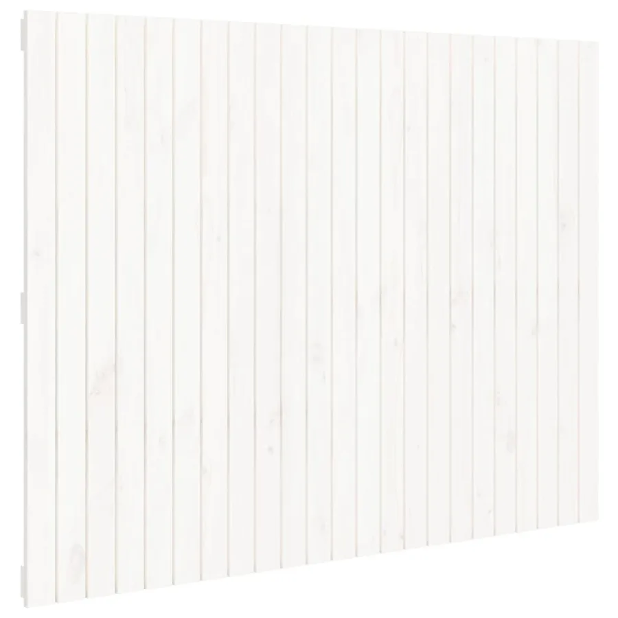 Tête de lit murale Blanc 146,5x3x110 cm Bois massif de pin - 2