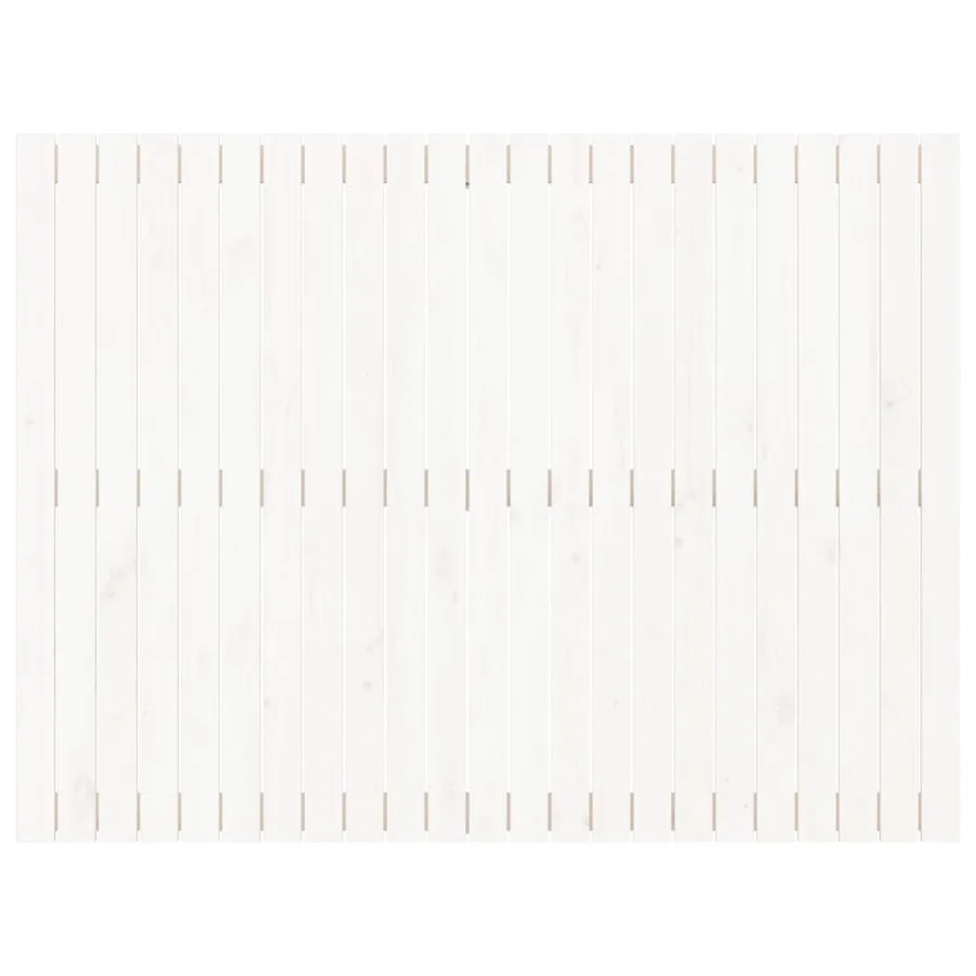 Tête de lit murale Blanc 146,5x3x110 cm Bois massif de pin - 4