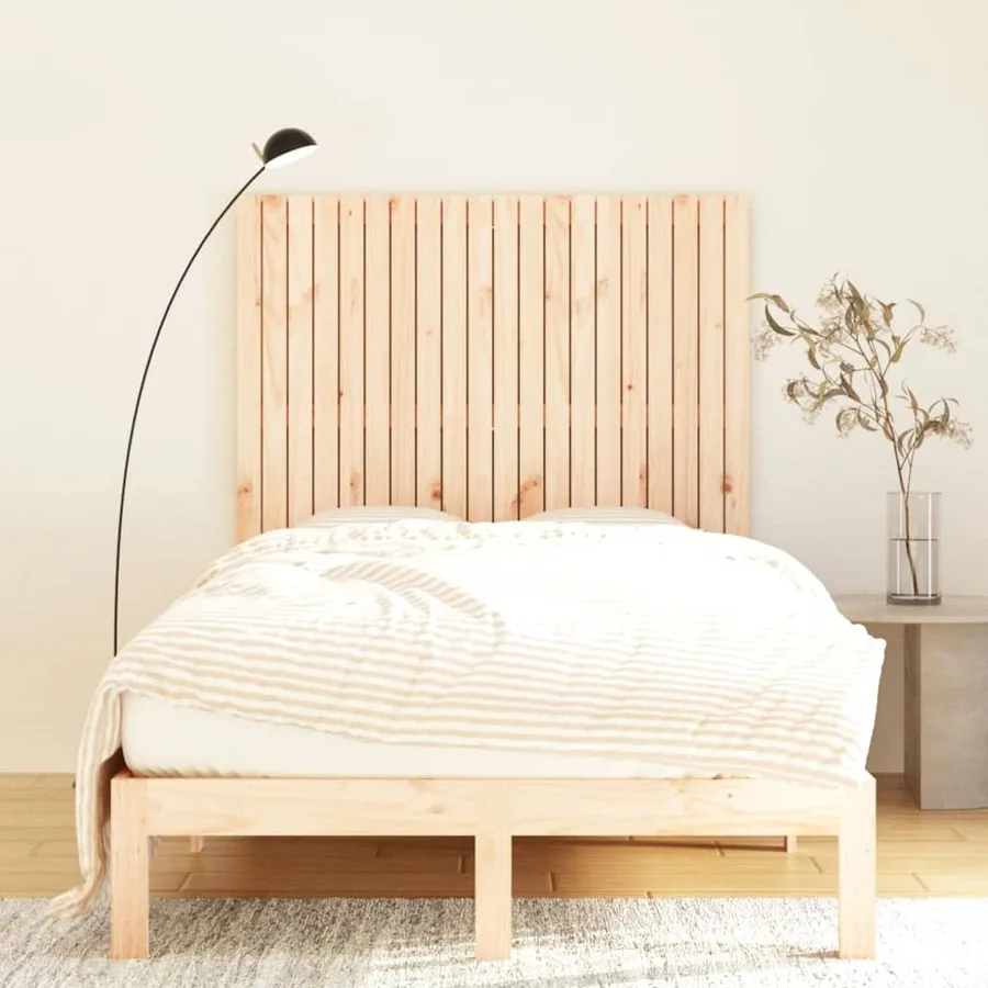Tête de lit murale 127,5x3x110 cm Bois massif de pin - 3