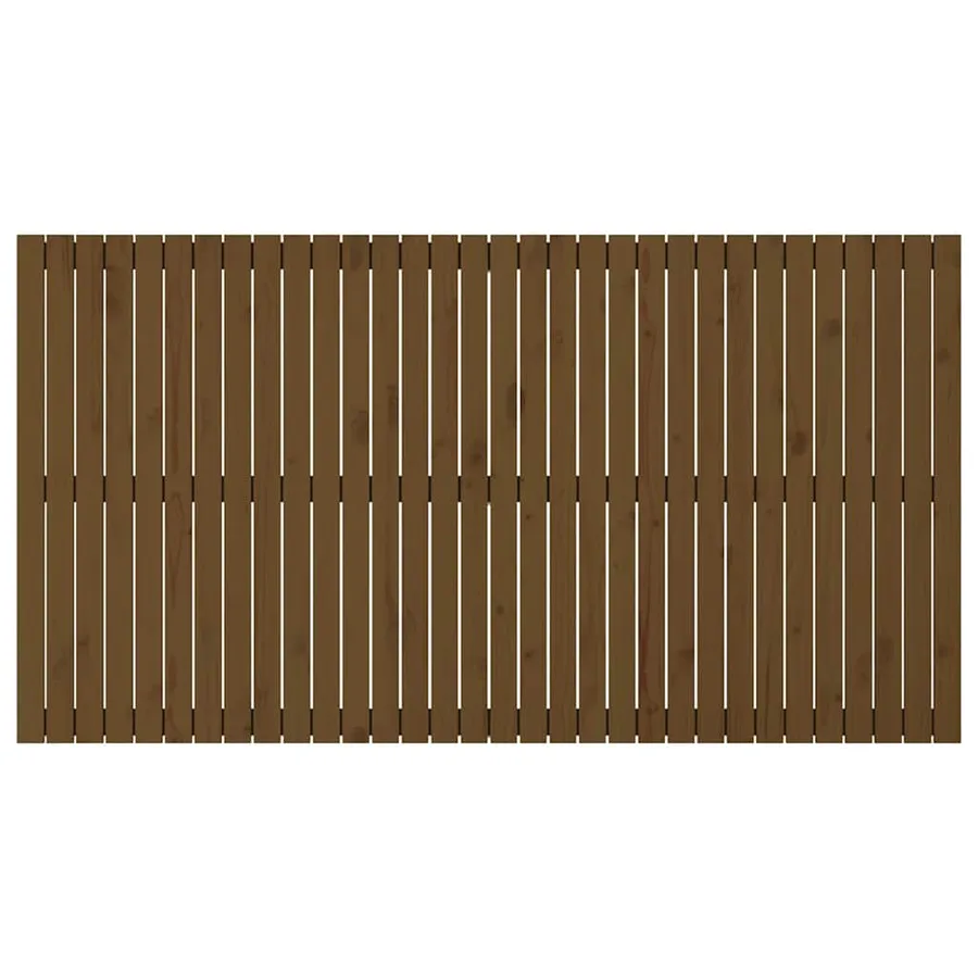 Tête de lit murale Marron miel 204x3x110 cm Bois massif de pin - 4