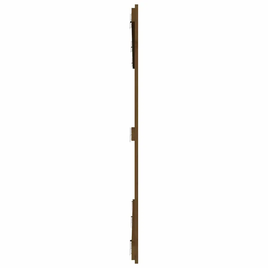 Tête de lit murale Marron miel 204x3x110 cm Bois massif de pin - 5