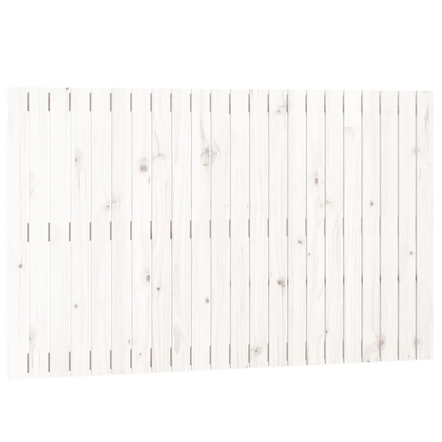 Tête de lit murale Blanc 140x3x90 cm Bois massif de pin - 2