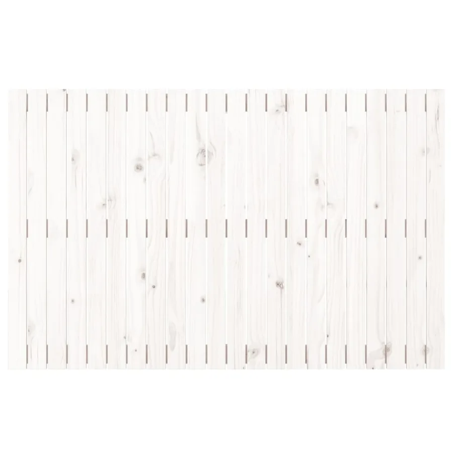 Tête de lit murale Blanc 140x3x90 cm Bois massif de pin - 4