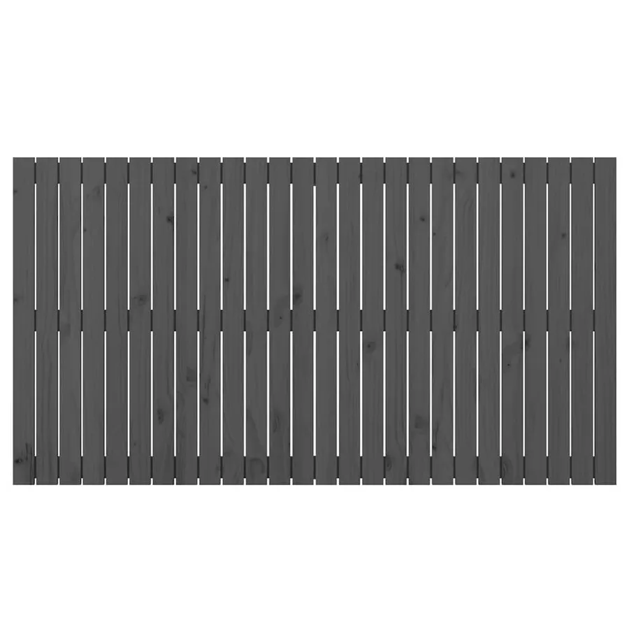 Tête de lit murale Gris 166x3x90 cm Bois massif de pin - 4