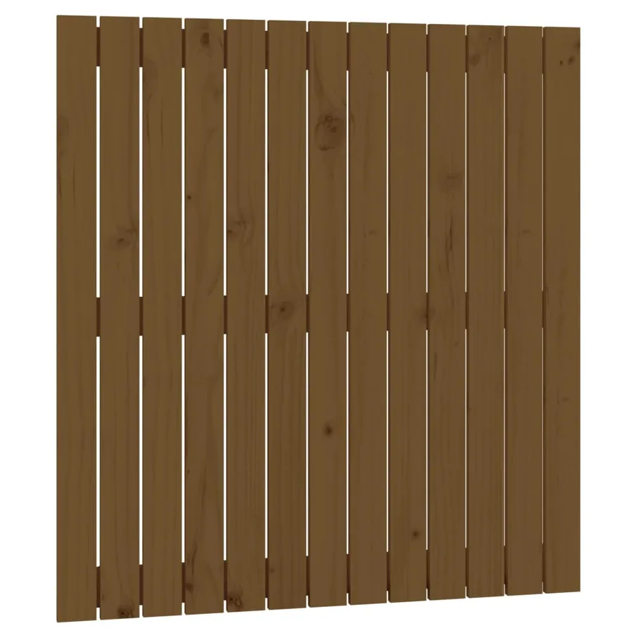 Tête de lit murale Marron miel 82,5x3x90 cm Bois massif de pin - 2