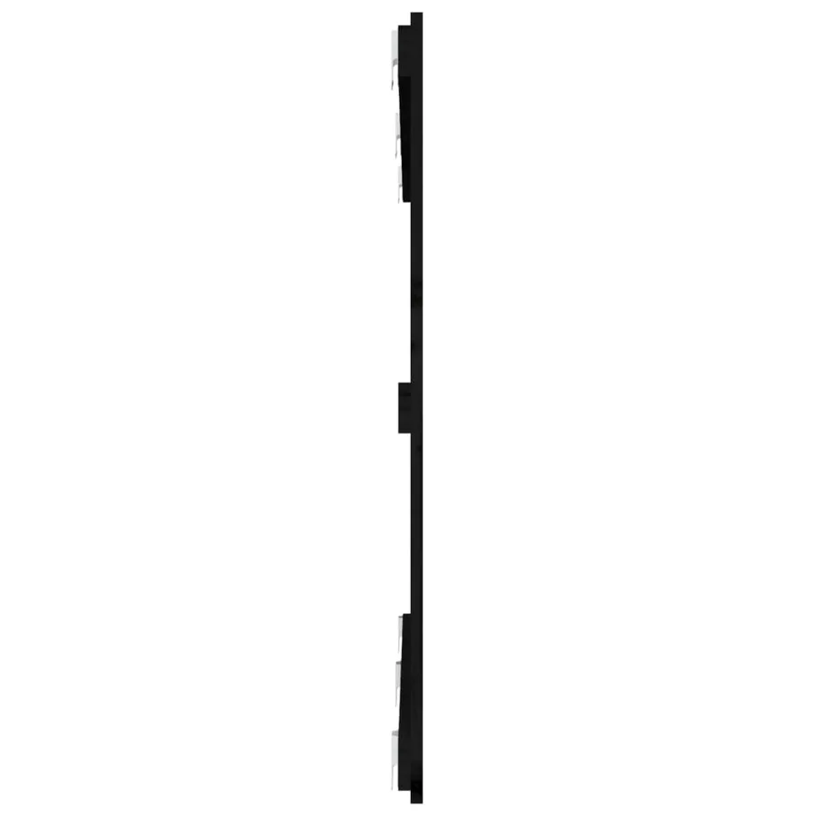 Tête de lit murale Noir 147x3x90 cm Bois massif de pin - 5