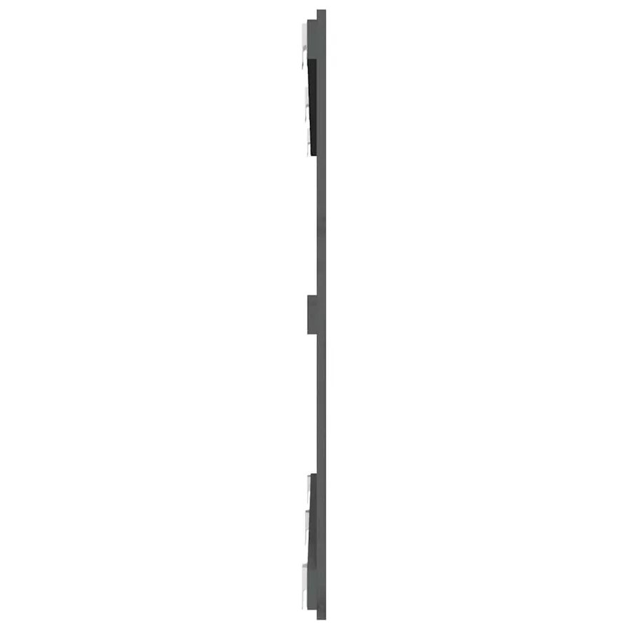 Tête de lit murale Gris 147x3x90 cm Bois massif de pin - 5