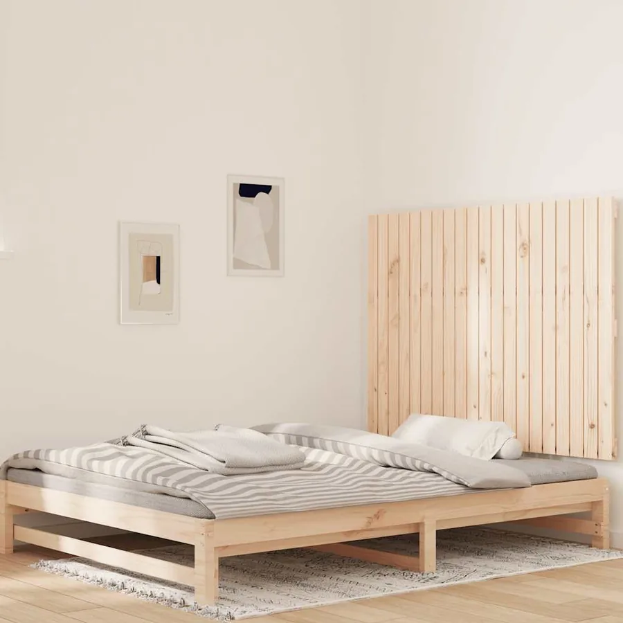 Tête de lit murale 127,5x3x90 cm Bois massif de pin