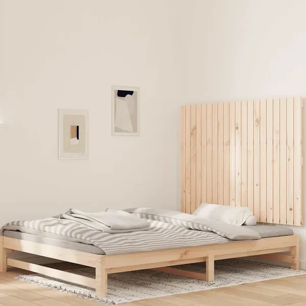 Tête de lit murale 127,5x3x90 cm Bois massif de pin