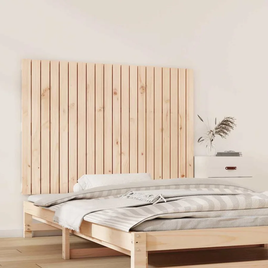 Tête de lit murale 127,5x3x90 cm Bois massif de pin - 3
