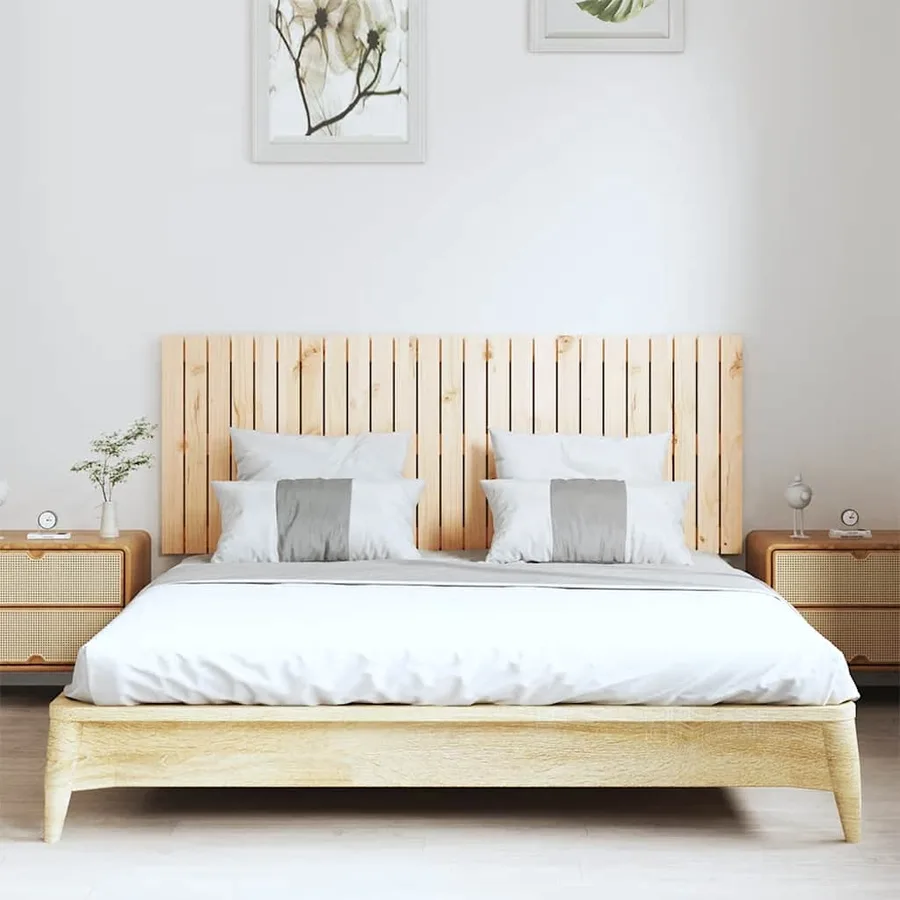 Tête de lit murale 159,5x3x60 cm Bois massif de pin - 3