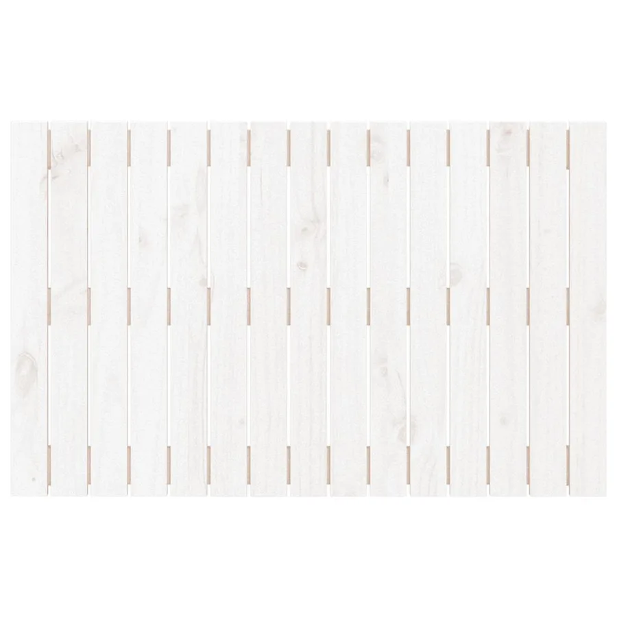 Tête de lit murale Blanc 95,5x3x60 cm Bois massif de pin - 4