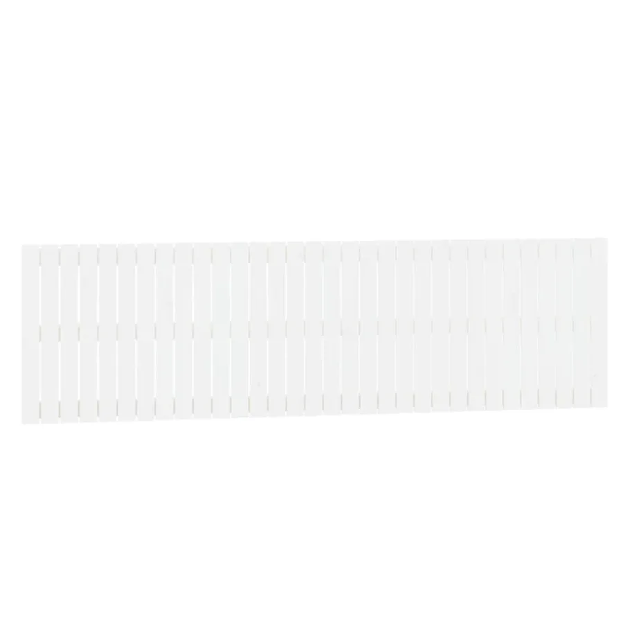 Tête de lit murale Blanc 204x3x60 cm Bois massif de pin - 2