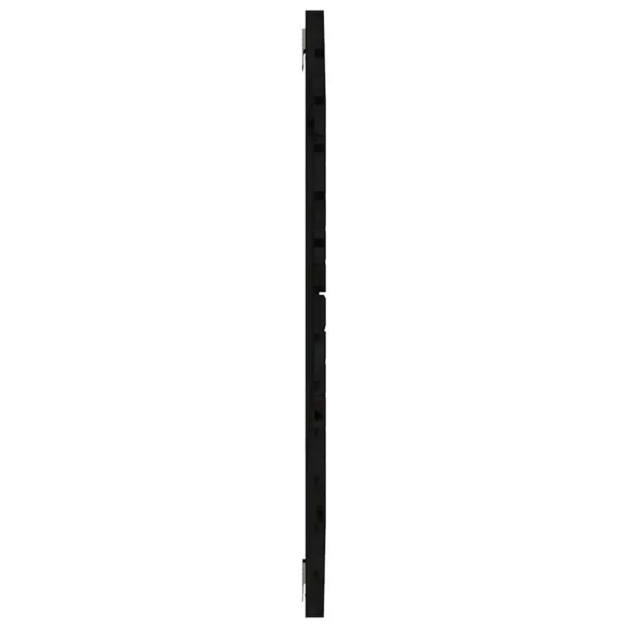 Tête de lit murale Noir 96x3x91,5 cm Bois massif de pin - 5